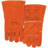 Weldas Schweißerhandschuhe Gr.XL (9,5) rot Rindspaltleder EN 388,EN 12477