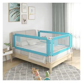 vidaXL Kleinkind-Bettschutzgitter Blau 100x25 cm Stoff