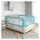 vidaXL Kleinkind-Bettschutzgitter Blau 100x25 cm Stoff