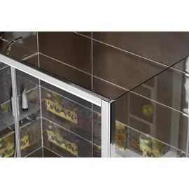 Polysan DEEP Komplettdusche 140 x 165 cm Klarglas