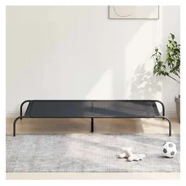 vidaXL Hundebett Erhöht 150 x 90 cm schwarz