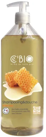 Cebio Shampoo & Duschgel Honig Bio Pumpflasche 1l