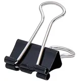 SOENNECKEN Foldbackklemmer 1563 19x7mm schwarz 12 St./Pack.