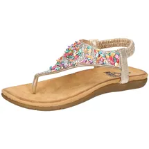 2GO FASHION Zehentrenner Damen Gold 40