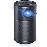 Nebula Capsule Mini Videoprojecteur Portable par Anker, Mini Projecteur Video Wi-FI Intelligent, 100 lumens Ans, Enceinte 360°, autonomie de Lecture vidéo de 4 Heures, Divertissement à Domicile