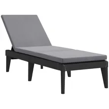 vidaXL Sonnenliege 186 x 60 x 29 cm Anthrazit