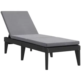 vidaXL Sonnenliege 186 x 60 x 29 cm Anthrazit