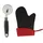 Kinvara Pizzaschneider 33 x 2 cm Metall Anthrazit/Schwarz