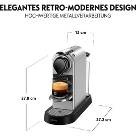 Krups Nespresso New CitiZ XN 741B silber