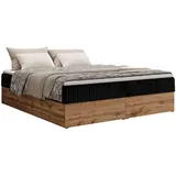 MKS Wood Zero 160 x 200 cm H3 Schwarz