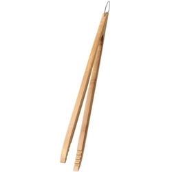 PROREGAL® Grillbesteck-Set Grillzange aus Bambusholz, 60 cm, Hochwertiges Bambusholz überzeugt mit seiner Stabilität und Optik