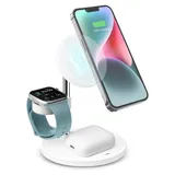 SBS TEWIRMAG3IN1, Drinnen, USB, Kabelloses Aufladen, Weiß
