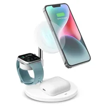 SBS TEWIRMAG3IN1, Drinnen, USB, Kabelloses Aufladen, Weiß