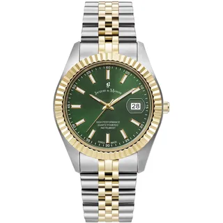 B JACQUES DU MANOIR Jacques Du Manoir Damen Analog Schweizer Quarzwerk Uhr mit Edelstahl Armband JWN01703
