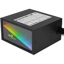 AeroCool MIRAGEGOLD650, Netzteil 650W, RGB Infinity Mirror, 80Plus Gold, Japanische Kondensatoren, Schwarz
