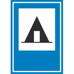 Zeltplatz Schild A3 (297x420mm)