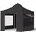TOOLPORT Faltpavillon 3 x 3 m inkl. 4 Seitenteile Schwarz