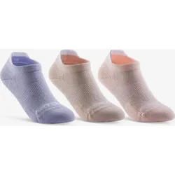 Kinder Tennissocken Low 3er-Pack - RS 160 violett/Pfirsich/rosa 31/34