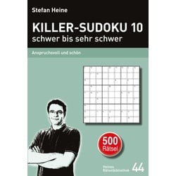 KILLER-SUDOKU 10 - schwer bis sehr schwer