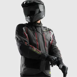 Rebelhorn Hardy 3.0 Textiljacke Grau/Schwarz/Rot XS
