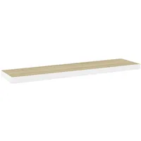 vidaXL Wandregal 120 x 23,5 x 3,8 cm Weiß