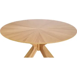 miliboo Runder Design-Esstisch aus Eiche D120 cm DIELLI