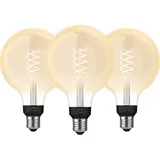 Philips Hue Filamentlampe White Globe XL E27 - 2023 - Dreierpack