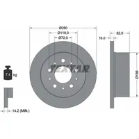 Textar Bremsscheibe PRO