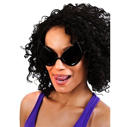 Sun Staches Kostüm Partybrille Catwoman, Accessoire mit Durchblick: lizenzierte Funbrille im Design von DC-Char schwarz