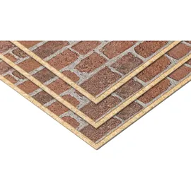 EGGER Wandpaneel DecoWall Wismar Backstein rot 3 St. 125 x 66 x 1,2 cm