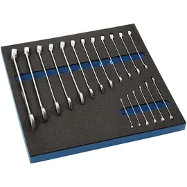 tecwerk Werkzeugmodul 18-tlg. 2/3-Modul Schlüsswelweiten 6-24 mm