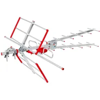Maclean Brackets Maclean MCTV-855A Außenantenne TV Antenne Dachantenne DVB-T DVB-T2 Full HD max 100dBμV UHF/VHF LTE Filter (Aktive)