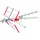 Maclean Brackets Maclean MCTV-855A Außenantenne TV Antenne Dachantenne DVB-T DVB-T2 Full HD max 100dBμV UHF/VHF LTE Filter (Aktive)