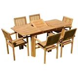ASS Altenburger Teakholz Set 7-tlg. Braun