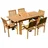 ASS Altenburger Teakholz Set 7-tlg. Braun