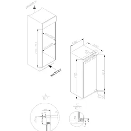 Amica EGSX 321 210 Einbau-Gefrierschrank, 77 cm,