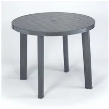 PROGARDEN Tondo Gartentisch Ø 90 x 72 cm Anthrazit