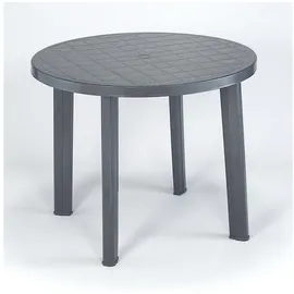 PROGARDEN Tondo Gartentisch Ø 90 x 72 cm Anthrazit