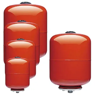 PAG Turbo GmbH® - Ausdehnungsgefäß 5 Liter mit Membrane Druckausdehnungsgefäß 3/4" Heizung Zentralheizung Arbeitsdruck 8 bar Membranausdehnungsgefäß Expansionsbehälter (Rot, 5 Liter)