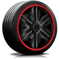 RADKAPPEN-KÖNIG 16" 16 Zoll RKK21 LUX Rot RADBLENDEN RADKAPPEN