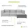 Juskys Modulares Sofa Domas Ottomane Stoff Dunkelgrau
