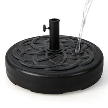 Costway Schirmständer Metall 23 Liter / 39 kg Schwarz