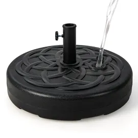 Costway Schirmständer Metall 23 Liter / 39 kg Schwarz