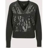 Madeleine Longpullover grau / silber 44