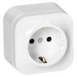 ORNO| Schuko Steckdose - OR-OE-7205(gs)/W - Weiß - Modernes Design - Mit Erdung