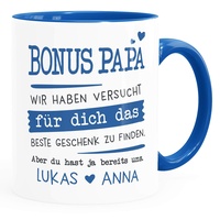 SpecialMe® Tasse personalisiertes Geschenk Spruch Papa/Mama/Oma/Opa Wir habe versucht für dich das beste Geschenk zu finden. anpassbare Namen Bonuspapa - 2+ Namen inner-royal Keramik-Tasse