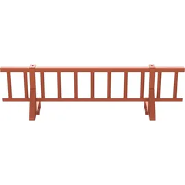 vidaXL Dachschneeschild Rot 300 x 29,5 x 34,5 cm Stahl