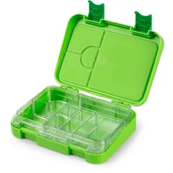 Klarstein junior Lunchbox 6 Fächer 21,3 x 15 x 4,5 cm (BxHxT) BPA-frei Limettengrün