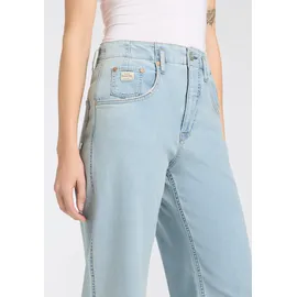 Herrlicher High-waist-Jeans Baggy Straight Denim Light blau 30