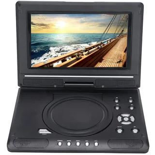 Mobiler DVD-Player, 6,8/8,5 Zoll Tragbares High-Definition-Wiedergabegerät, Multifunktionaler DVD-Player für das Heimbüro, 270°-Drehung HD-LCD-Breitbild-Display (LMD-998 EU-Stecker)